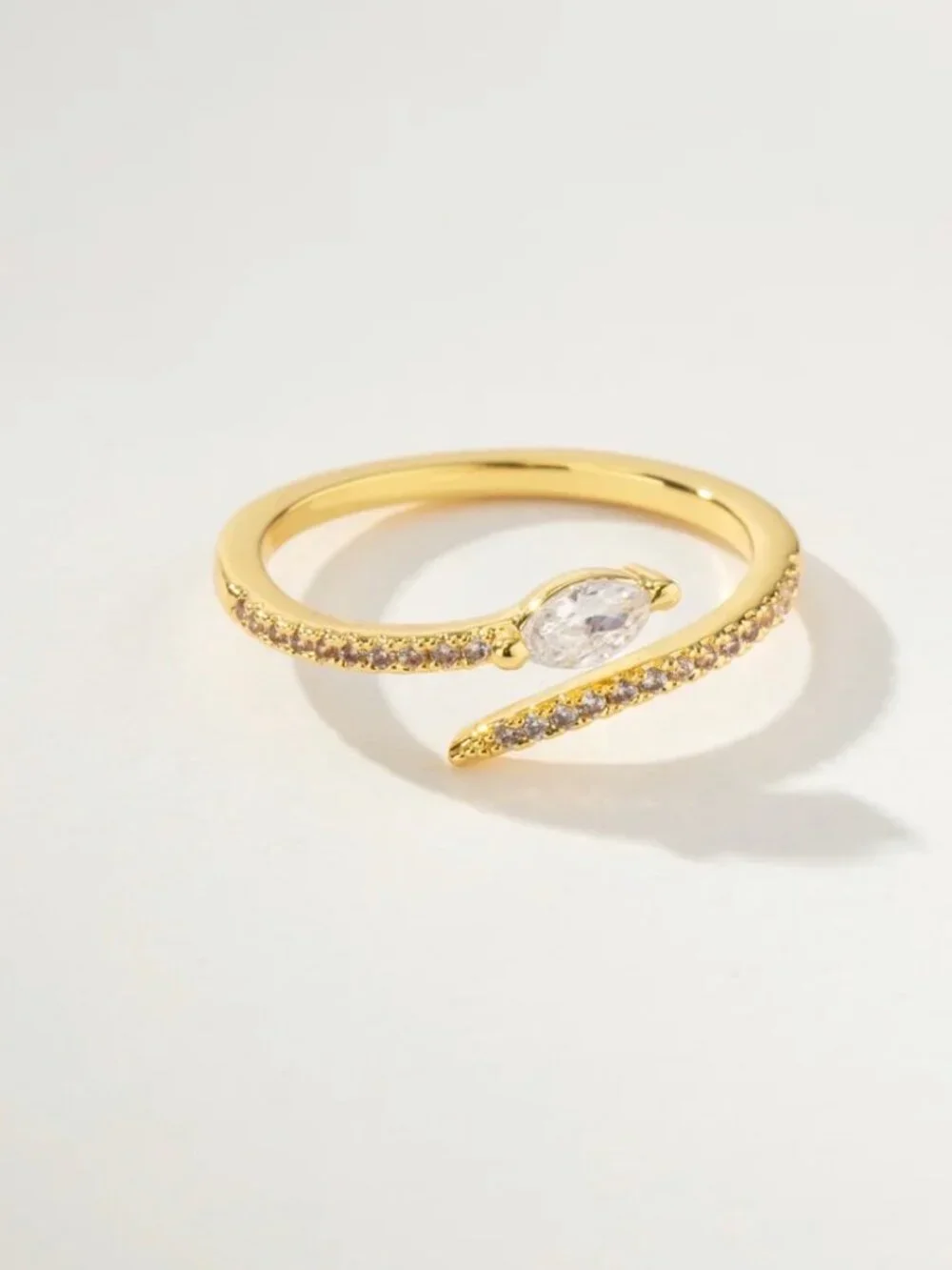 Uncommon James Viper Snake Gold Ring